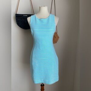 Lilly Pulitzer Blue & White Stripe Dress, Size Medium